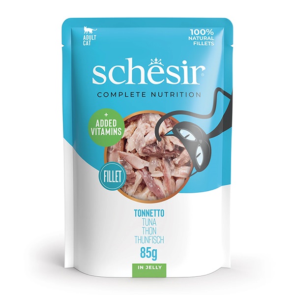 Schesir Tuna ТУНЕЦ в желе влажный корм консервы для кошек пауч 85 г (171009) Schesir Tuna ТУНЕЦ в желе влажный корм консервы для кошек пауч 85 г (171009)